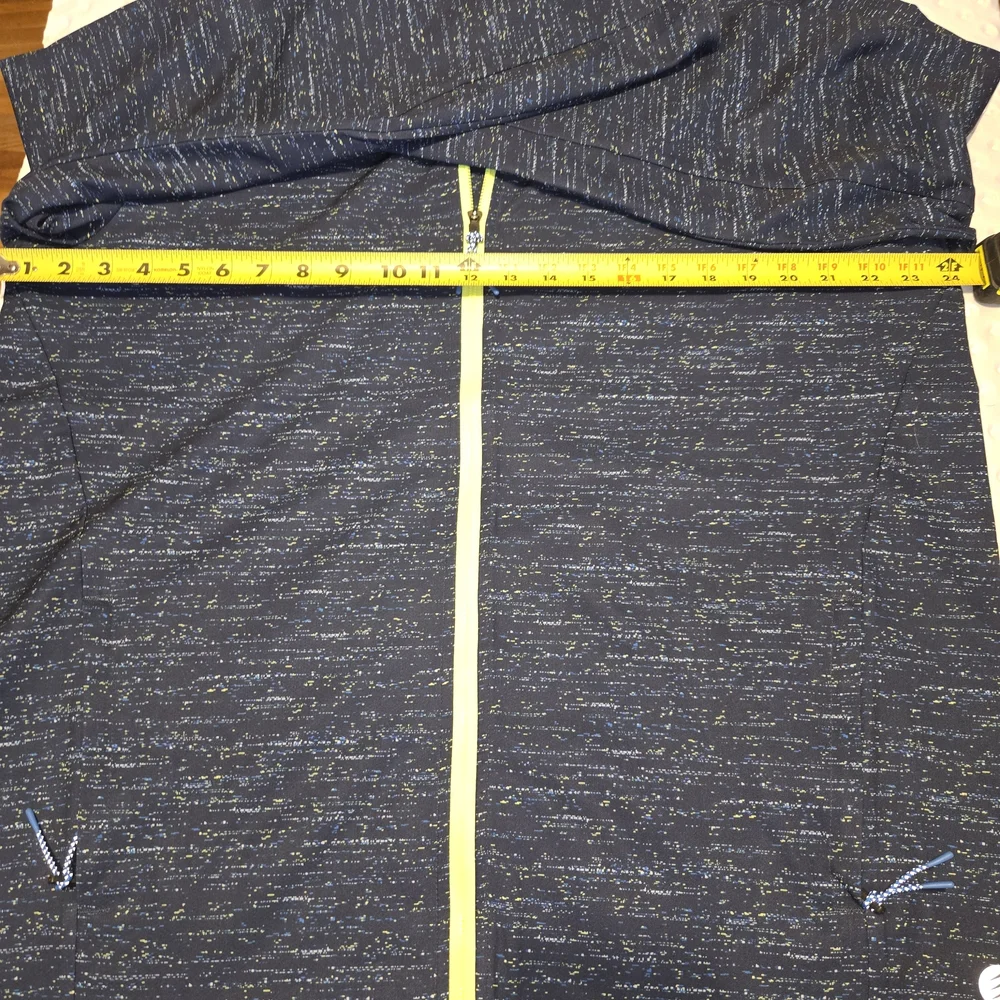 Solaris Mens Large Navy &‎ Yellow Windbreaker Jacket Lined